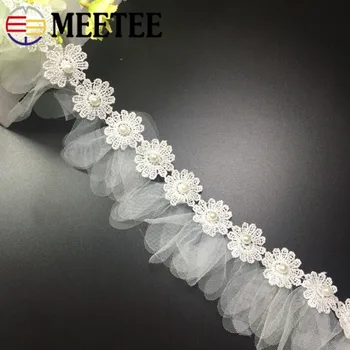 Meetee 15Yards NEW Flower Lace Trim net pearl Embroidery Sewing Fabric Ribbon DIY handmade,Garment Accessories
Meetee 15Yards NEW Flower Lace Trim net pearl Embroidery Sewing Fabric Ribbon DIY handmade,Garment Accessories