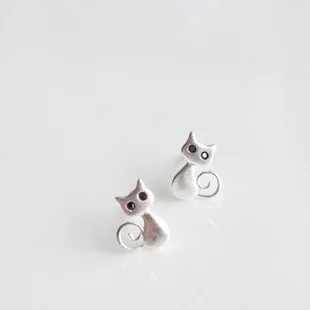 Real 925 Sterling Silver Jewelry For Women Cute Animal Cat Earring Stud Small Stud Earring For Girls Wholesale
Real 925 Sterling Silver Jewelry For Women Cute Animal Cat Earring Stud Small Stud Earring For Girls Wholesale