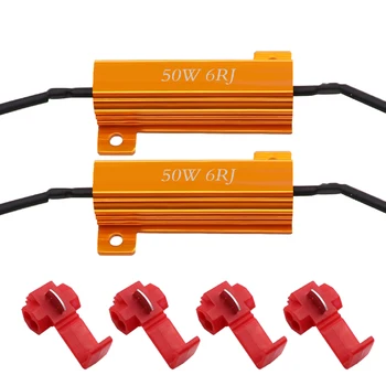 50W 6 ohm Load Resistance Aluminum Metal Wirewound Resistor Repair LED Bulb Super Flash Steering Signal Flashing Dashboard Error
50W 6 ohm Load Resistance Aluminum Metal Wirewound Resistor Repair LED Bulb Super Flash Steering Signal Flashing Dashboard Error