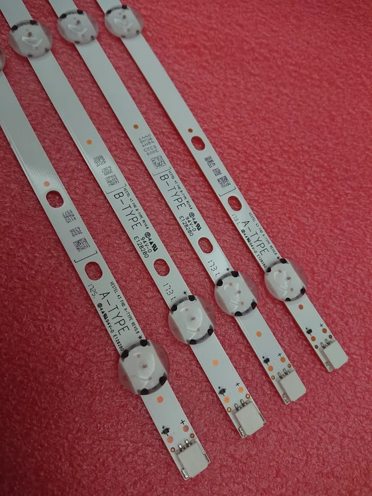 New Kit 4pcs 7LED 820mm LED backlight strip for VESTEL 43 FHD A B-TYPE VES430UNDL-2D-N1 VES430UNDL-2D-N12 43HB6T72U 43TFN-NSHD 
New Kit 4pcs 7LED 820mm LED backlight strip for VESTEL 43 FHD A B-TYPE VES430UNDL-2D-N1 VES430UNDL-2D-N12 43HB6T72U 43TFN-NSHD