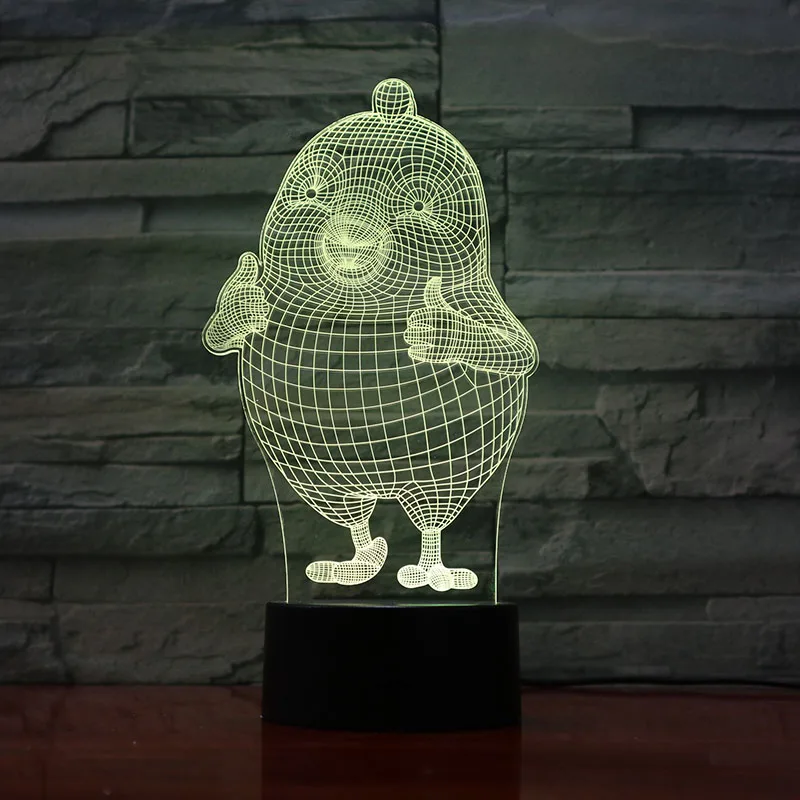 Animal Chick Led Night Light Touch Sensor 7 Color Changing Hoom Decorative Lamp Child Kids Baby Kit Nightlight Chicken 3D Lamp
Animal Chick Led Night Light Touch Sensor 7 Color Changing Hoom Decorative Lamp Child Kids Baby Kit Nightlight Chicken 3D Lamp