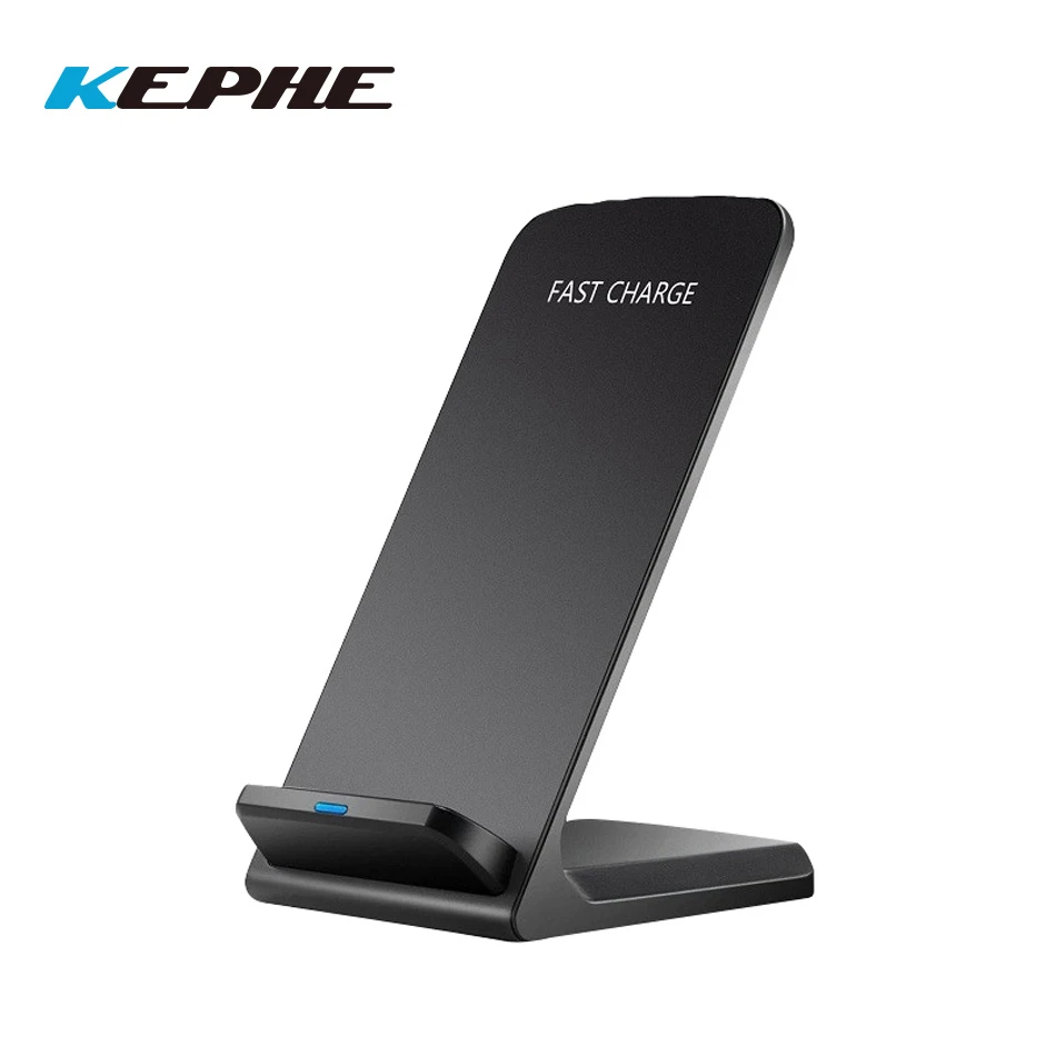 

KEPHE 10W QI Wireless Charger Quick Charge 2.0 Fast Charging for iPhone 8 10 X Samsung S6 S7 S8 2-Coils Stand 5V/2A & 9V/1.67A