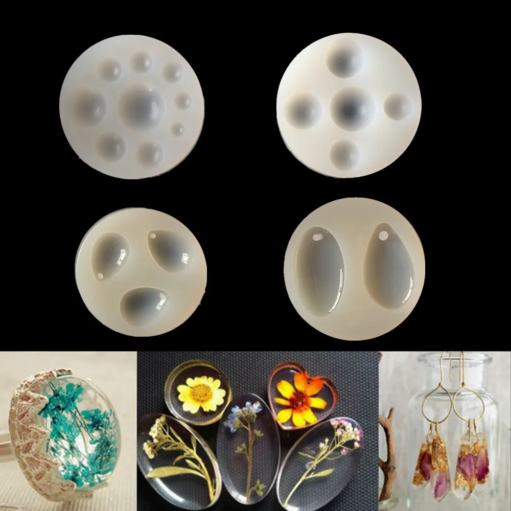 Semicircle Water Drops Shape Epoxy Jewelry Mold Transparent Silicone Mould Pendant DIY Dried Flowers Specimen Tools Cake Molds
Semicircle Water Drops Shape Epoxy Jewelry Mold Transparent Silicone Mould Pendant DIY Dried Flowers Specimen Tools Cake Molds