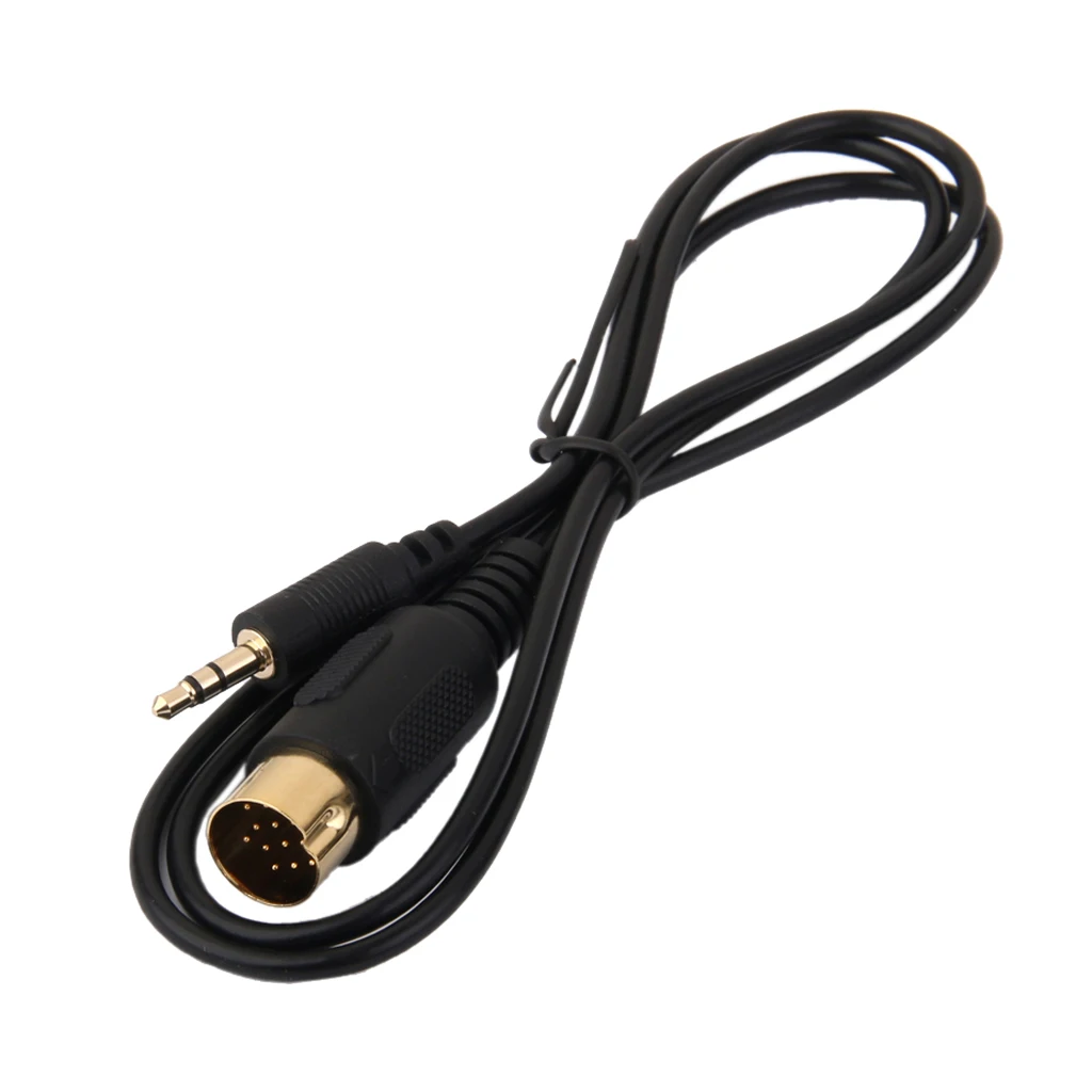 3.5mm JACK MP3 AUX LEAD 13-PIN Input Cable for IPOD IPHONE KENWOOD