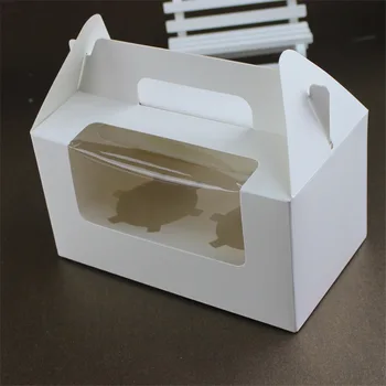 200pcs White Cardboard Portable Cupcake Boxes Cake Packaging Boxes with Handle Muffin Box Free Shipping wen6136
200pcs White Cardboard Portable Cupcake Boxes Cake Packaging Boxes with Handle Muffin Box Free Shipping wen6136