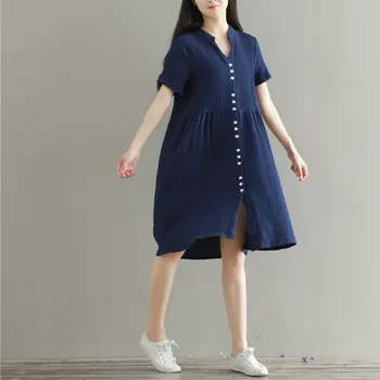 Pregnant women's dress V collar buttons maternity gown short batwing sleeve formal restore ancient linen women outwear
Pregnant women's dress V collar buttons maternity gown short batwing sleeve formal restore ancient linen women outwear