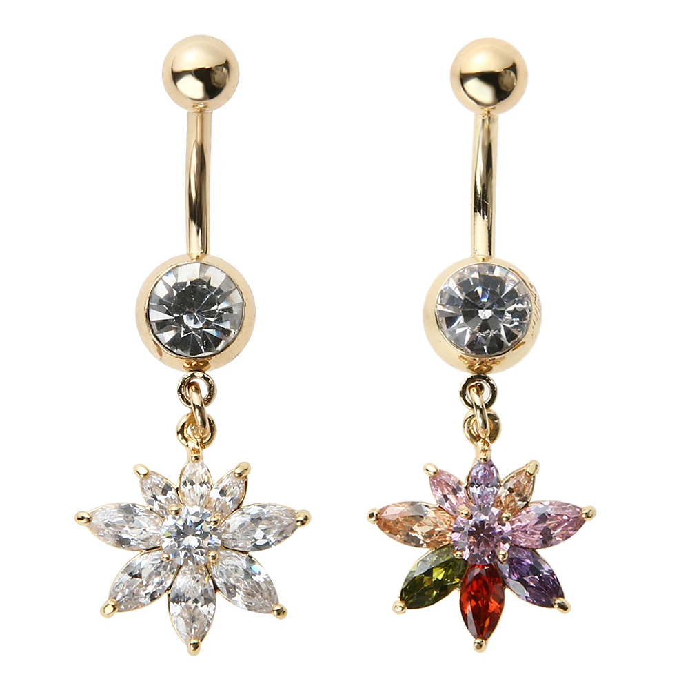 Delicate Zircon Night Shop Body Feminino Umbigo Body Jewelry Navel Piercing Belly Dance Piercing Belly with Flower Pendant
Delicate Zircon Night Shop Body Feminino Umbigo Body Jewelry Navel Piercing Belly Dance Piercing Belly with Flower Pendant