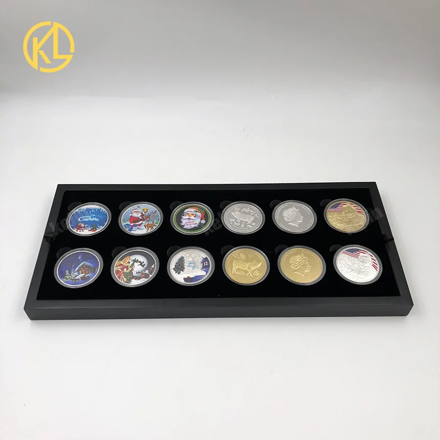 KL 24pcs 4cm Hotsale Christmas Gifts Silver Plated Challenge Coin with Beautiful Princess and Christmas Tree for Happy new year
KL 24pcs 4cm Hotsale Christmas Gifts Silver Plated Challenge Coin with Beautiful Princess and Christmas Tree for Happy new year