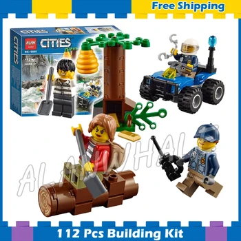 112pcs City Mountain Fugitives Police Chase ATV Log Rafting Crook 10860 Model Building Blocks Assemble Sets Compatible With Lago
112pcs City Mountain Fugitives Police Chase ATV Log Rafting Crook 10860 Model Building Blocks Assemble Sets Compatible With Lago