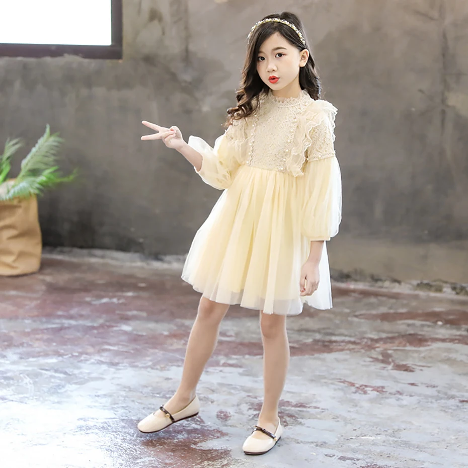 Spring Dress Girls Lace Teen Girls Dress Princess Kids Dress Mesh Children's Clothing 6 8 12 Years White Teen Girls Clothes
Spring Dress Girls Lace Teen Girls Dress Princess Kids Dress Mesh Children's Clothing 6 8 12 Years White Teen Girls Clothes