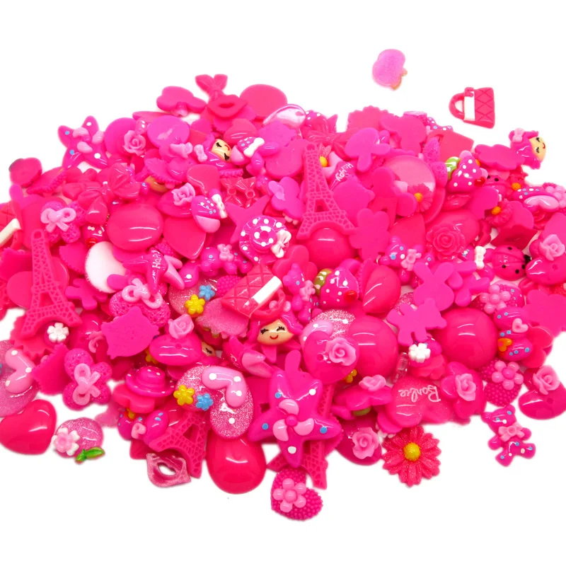 LF 100Pcs Fuchsia Mixed Resin Decoration Crafts Flatback Cabochon Embellishments For Scrapbooking Kawaii Cute Diy Accessories
LF 100Pcs Fuchsia Mixed Resin Decoration Crafts Flatback Cabochon Embellishments For Scrapbooking Kawaii Cute Diy Accessories