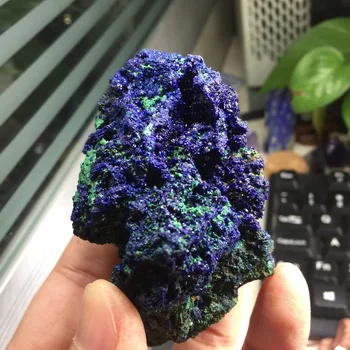 180g Natural Chessylite Material Specimen Azurite Geode Bule and Green Healing Stone Reiki Decor Home Ornaments #BH1104
180g Natural Chessylite Material Specimen Azurite Geode Bule and Green Healing Stone Reiki Decor Home Ornaments #BH1104