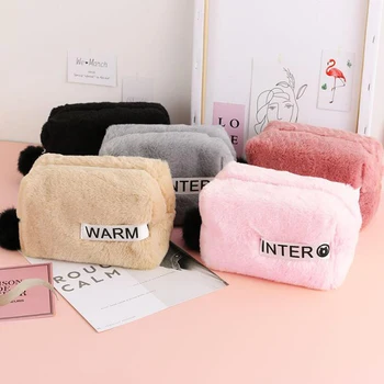 1 Pcs Cute Large Capacity Plush Pencil Case Cosmetic Bag Zipper Solid Color Ladies Women Storage Travel Makeup Bags Stationery
1 Pcs Cute Large Capacity Plush Pencil Case Cosmetic Bag Zipper Solid Color Ladies Women Storage Travel Makeup Bags Stationery