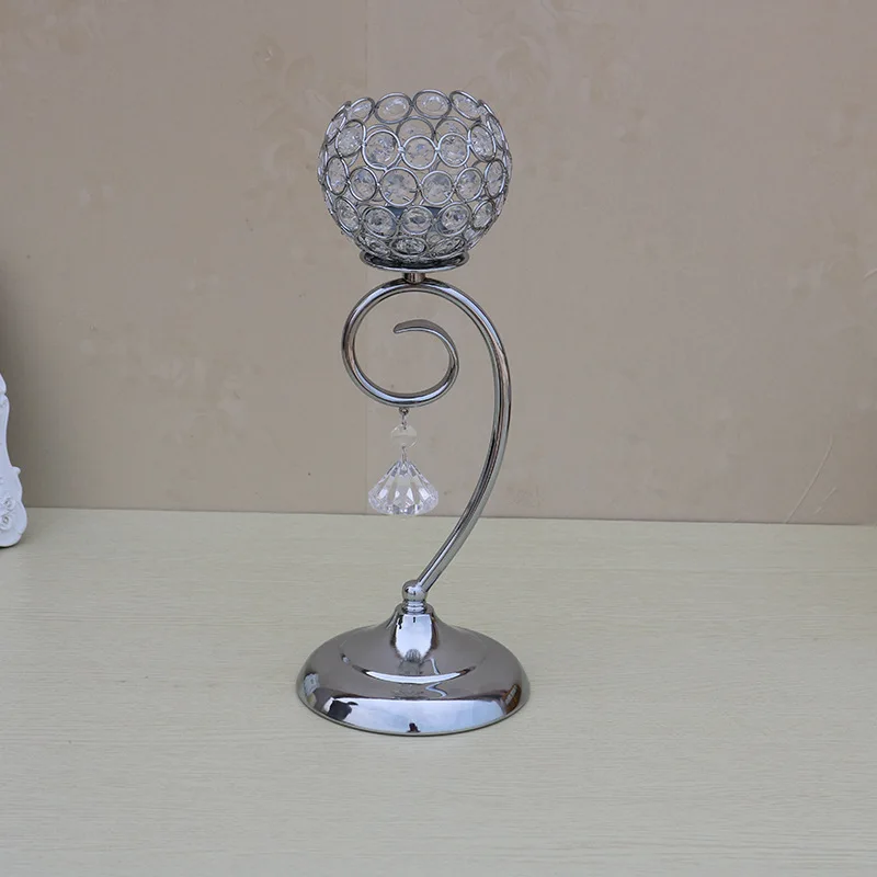 Romantic Single-head Electroplated Candle Holder