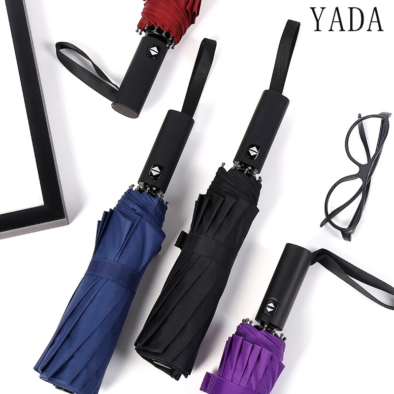 YADA 12 Bone Large Solid Automatic Umbrella Windproof Folding Rainy Umbrellas For Women Men Anti-UV Auto Umbrella Female YD171
YADA 12 Bone Large Solid Automatic Umbrella Windproof Folding Rainy Umbrellas For Women Men Anti-UV Auto Umbrella Female YD171