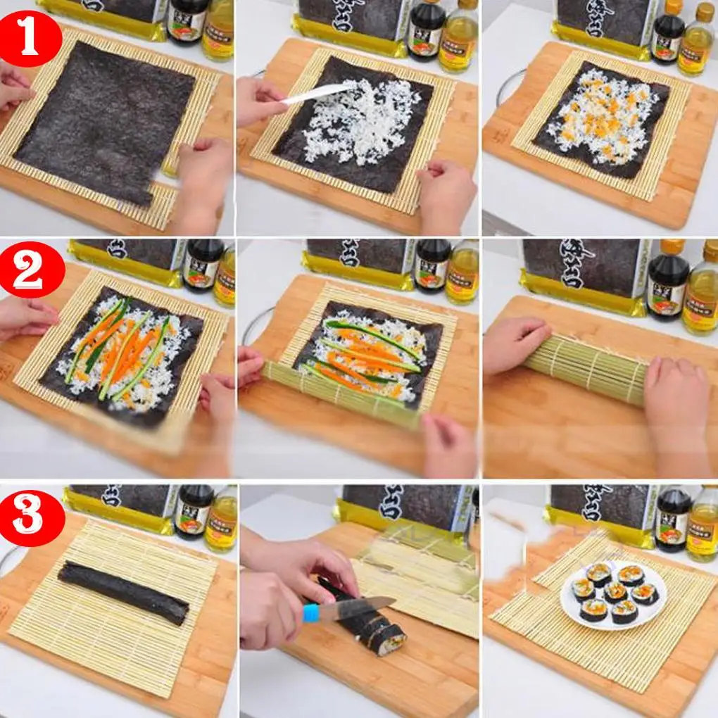 New arrival Sushi Making Tool Set Sushi Rolling Bamboo Mats with Bamboo Spoon Sushi Roller Pad Sushi DIY Maker Tool
New arrival Sushi Making Tool Set Sushi Rolling Bamboo Mats with Bamboo Spoon Sushi Roller Pad Sushi DIY Maker Tool