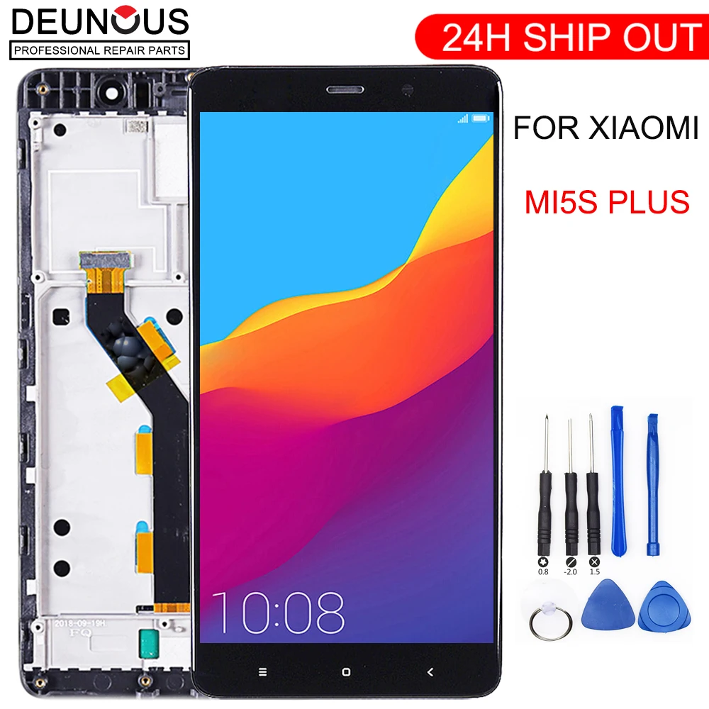 Новый ЖК-дисплей для xiaomi MI5S plus 5 7 дюймов сенсорный экран с дигитайзером в сборе