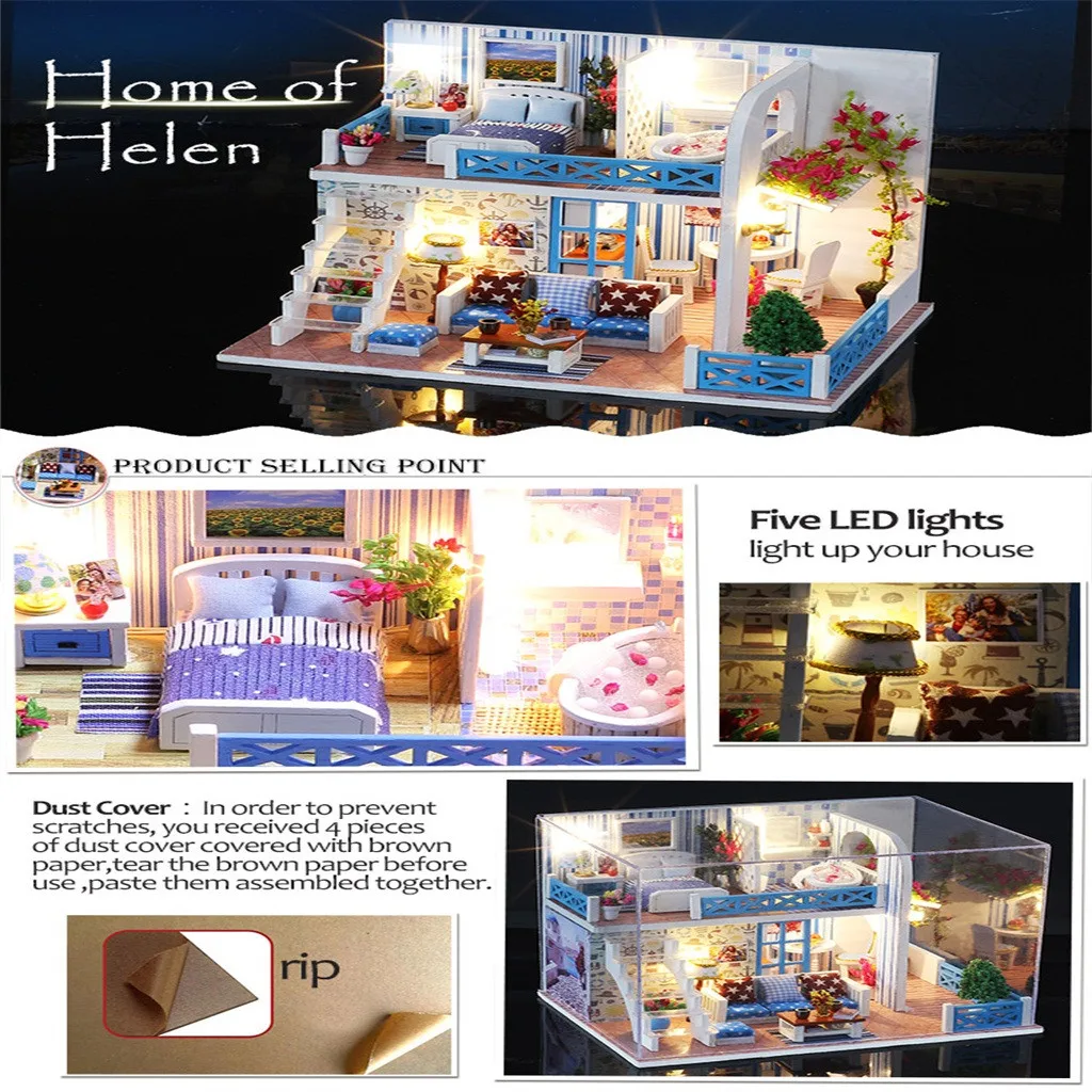 1:24 Poppenhuis Wooden Doll House DIY Miniature Model Puzzle Dollhouse Furnitures Kids Toys Gift Casas Miniatura Cutebee MAR21
1:24 Poppenhuis Wooden Doll House DIY Miniature Model Puzzle Dollhouse Furnitures Kids Toys Gift Casas Miniatura Cutebee MAR21