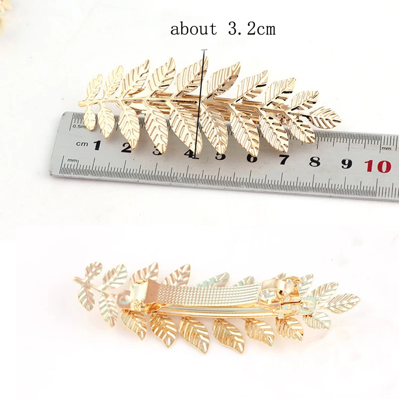 Hot Sale Fashion Hairgrips 1PC Golden Leaf Hairpin Barrettes Hair Clip Headwear Hair Accessories Jewelry Gift
Hot Sale Fashion Hairgrips 1PC Golden Leaf Hairpin Barrettes Hair Clip Headwear Hair Accessories Jewelry Gift