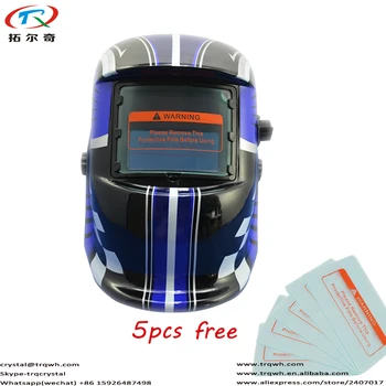 Free Shipping Solar Cell Manufactory Auto Darkening Welding Helmet Filter Full Mask Protection with 5pcs Protector External
Free Shipping Solar Cell Manufactory Auto Darkening Welding Helmet Filter Full Mask Protection with 5pcs Protector External