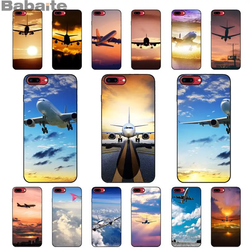 Babaite wholesale Airplane Sunrise aircraft plane Arrived Transparent Phone Case for iPhoneX XS MAX 6 6S 7 7plus 8 8Plus 5 5S XR
Babaite wholesale Airplane Sunrise aircraft plane Arrived Transparent Phone Case for iPhoneX XS MAX 6 6S 7 7plus 8 8Plus 5 5S XR