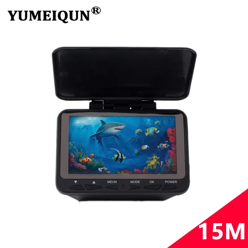 YUMEIQUN 4.3' HD 1000TVL Video Camera For Fishing 15M Underwater Fish Finder Camera Winter Ice Fishing 8pcs Infrared IR LED
YUMEIQUN 4.3' HD 1000TVL Video Camera For Fishing 15M Underwater Fish Finder Camera Winter Ice Fishing 8pcs Infrared IR LED
