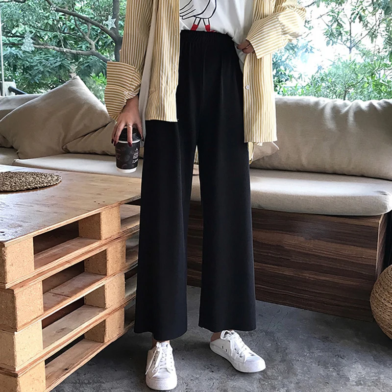 Women 2019 Spring And Autumn Korea Style High Waist Straight Pants Female Casual Black Loose Ankle-length Pants Student Trousers
Women 2019 Spring And Autumn Korea Style High Waist Straight Pants Female Casual Black Loose Ankle-length Pants Student Trousers