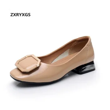 Square Head Soft Bottom Loose Comfort Women Flat Shoes Low Heel Shallow Genuine Leather Shoes Woman Fashion Shoes Large Size 
Square Head Soft Bottom Loose Comfort Women Flat Shoes Low Heel Shallow Genuine Leather Shoes Woman Fashion Shoes Large Size