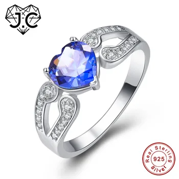 J.C Romantic Heart Cut Tanzanite & Rainbow Topaz Solid 925 Sterling Silver Ring Size 6 7 8 9 Warm Fine Jewelry Gift For Lovers
J.C Romantic Heart Cut Tanzanite & Rainbow Topaz Solid 925 Sterling Silver Ring Size 6 7 8 9 Warm Fine Jewelry Gift For Lovers