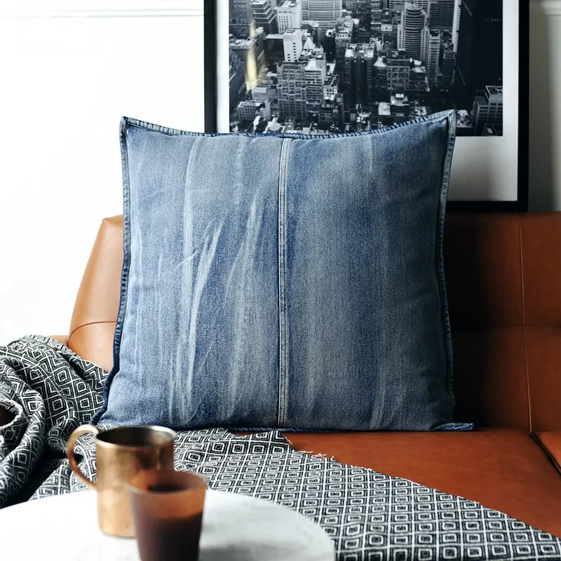 Jean Cushion Cover Decorative Pillow Case For Sofa Industry American Style Old Finish Jean Ornament Living Room Home Decoration
Jean Cushion Cover Decorative Pillow Case For Sofa Industry American Style Old Finish Jean Ornament Living Room Home Decoration