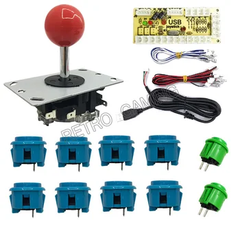 DIY Handle Arcade Set Kits 24mm/30mm Push Buttons Replacement Parts Zero Delay USB Cable Encoder Board To PC Joystick Button 
DIY Handle Arcade Set Kits 24mm/30mm Push Buttons Replacement Parts Zero Delay USB Cable Encoder Board To PC Joystick Button