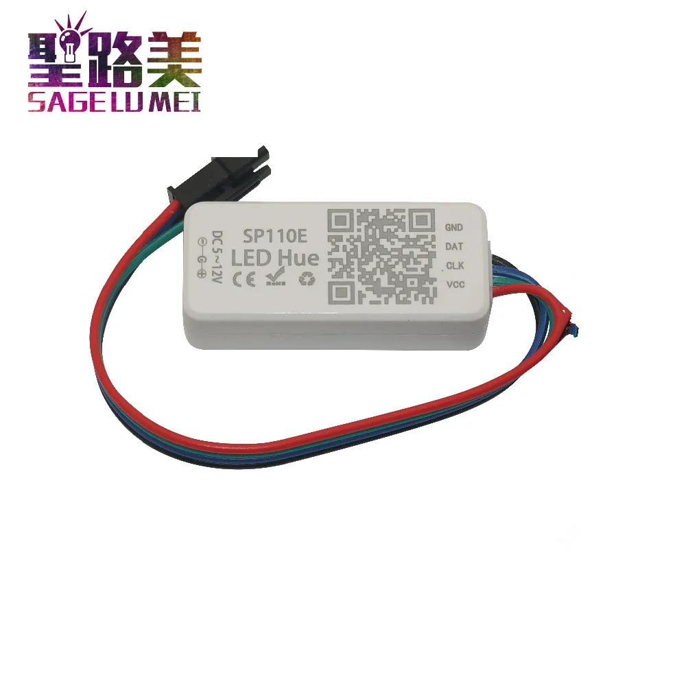 SP110E DC5V-24V Bluetooth Pixel light Controller by smart phone APP Android IOS For WS2812 WS2811 SK6812 LED Strip Light Tape
SP110E DC5V-24V Bluetooth Pixel light Controller by smart phone APP Android IOS For WS2812 WS2811 SK6812 LED Strip Light Tape