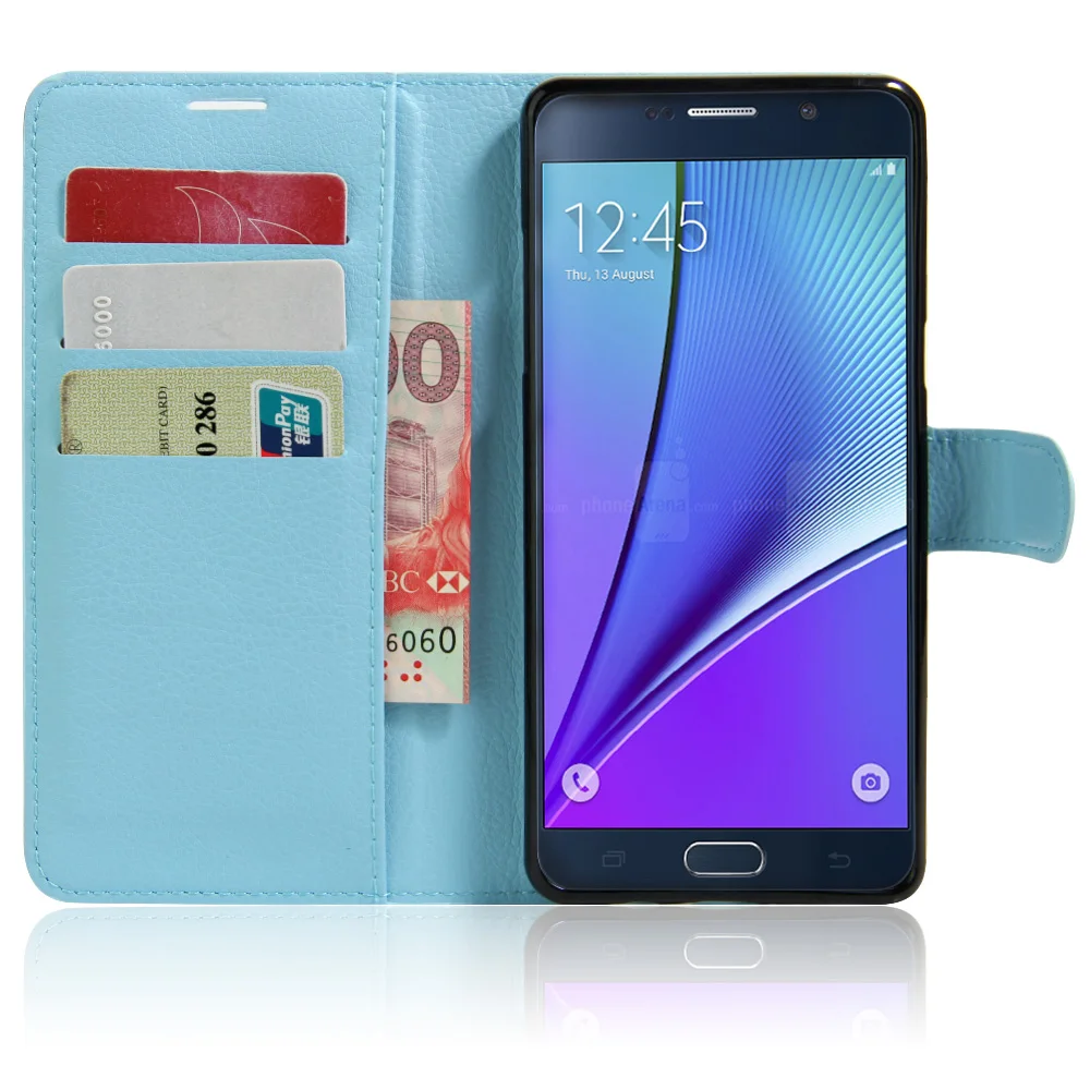 

Fashion Litchi Texture Leather Case for Galaxy Note 7 Note 6 SM-N930F Flip Cover Case Wallet Stand Style With Card Slot