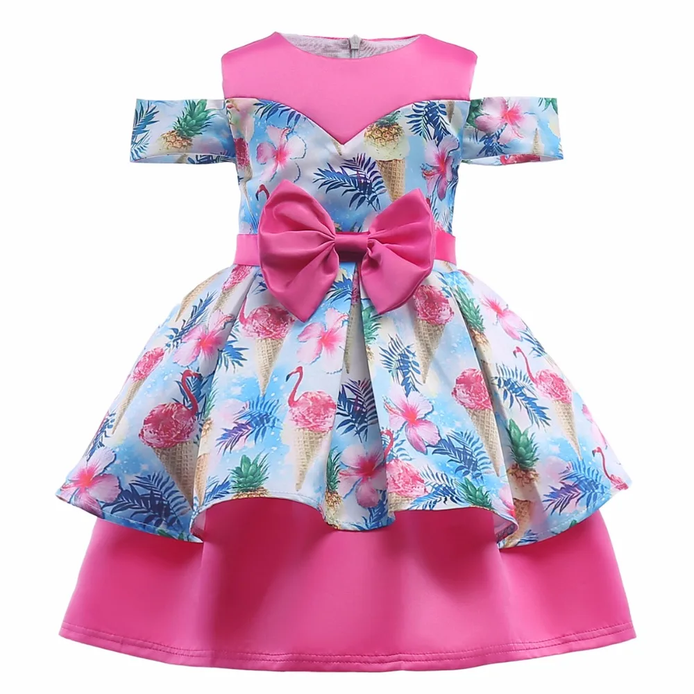 3-8 Off-Shoulder Kids Princess Dress Girls Summer Cartoon Print Tutu Clothes Princess Party Wedding Clothes with Bow Sweet Kids 
3-8 Off-Shoulder Kids Princess Dress Girls Summer Cartoon Print Tutu Clothes Princess Party Wedding Clothes with Bow Sweet Kids
