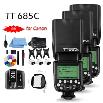 DHL libero!! 3X Godox TT685C 2.4G HSS GN60 E-TTL Flash Wireless + X1 TTL Trigger for Canon 1100D 1000D 7D 6D 60D 50D 600D 500D
DHL libero!! 3X Godox TT685C 2.4G HSS GN60 E-TTL Flash Wireless + X1 TTL Trigger for Canon 1100D 1000D 7D 6D 60D 50D 600D 500D