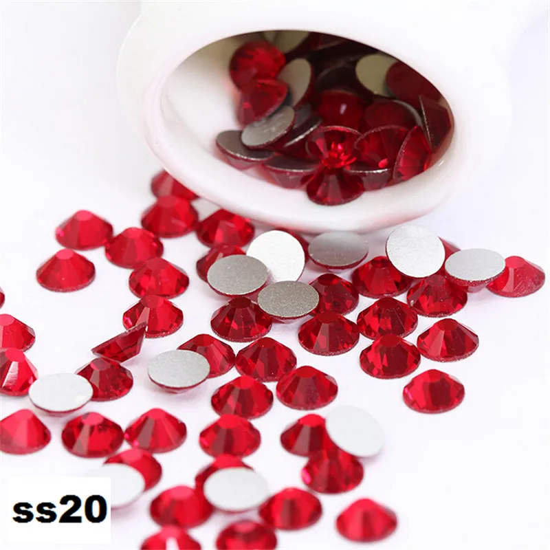 ss20 (4.8-5.0mm) Light Siam 1440pcs/Lot Flat Back Nail Art Glue On Rhinestones / Non Hotfix Crystals Decorations DIY Supplies
ss20 (4.8-5.0mm) Light Siam 1440pcs/Lot Flat Back Nail Art Glue On Rhinestones / Non Hotfix Crystals Decorations DIY Supplies