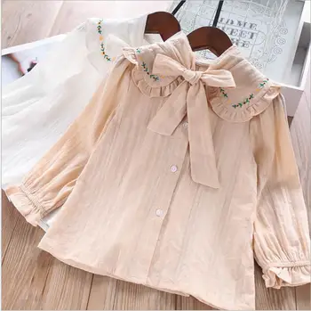 Girls Shirts 2019 autumn cotton bow kids blouse embroidery flowers baby Shirts fashion high-grade princess clothing
Girls Shirts 2019 autumn cotton bow kids blouse embroidery flowers baby Shirts fashion high-grade princess clothing