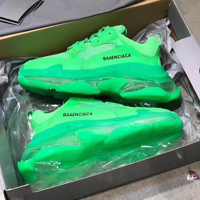 Fluorescence Green letter decor Heavy Clear Sole Platform Lace Up Trainers Suede Leather Mesh Wedge Chunky Sneakers Women 2019
Fluorescence Green letter decor Heavy Clear Sole Platform Lace Up Trainers Suede Leather Mesh Wedge Chunky Sneakers Women 2019