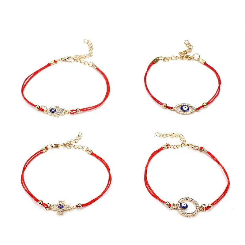 Lucky Kabbalah Red Strings Thread Fatima Hamsa Bracelets Blue Turkish Evil Eye Charm Handmade Women Friendship Jewelry Bijoux
Lucky Kabbalah Red Strings Thread Fatima Hamsa Bracelets Blue Turkish Evil Eye Charm Handmade Women Friendship Jewelry Bijoux