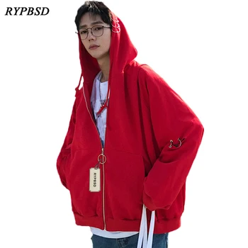 2019 Autumn New Fashion Harajuku Metal Ring Solid Oversized Hoodies Men Hip Hop Casual Male Hooded Cardigan Sweatshirt Outwear
2019 Autumn New Fashion Harajuku Metal Ring Solid Oversized Hoodies Men Hip Hop Casual Male Hooded Cardigan Sweatshirt Outwear
