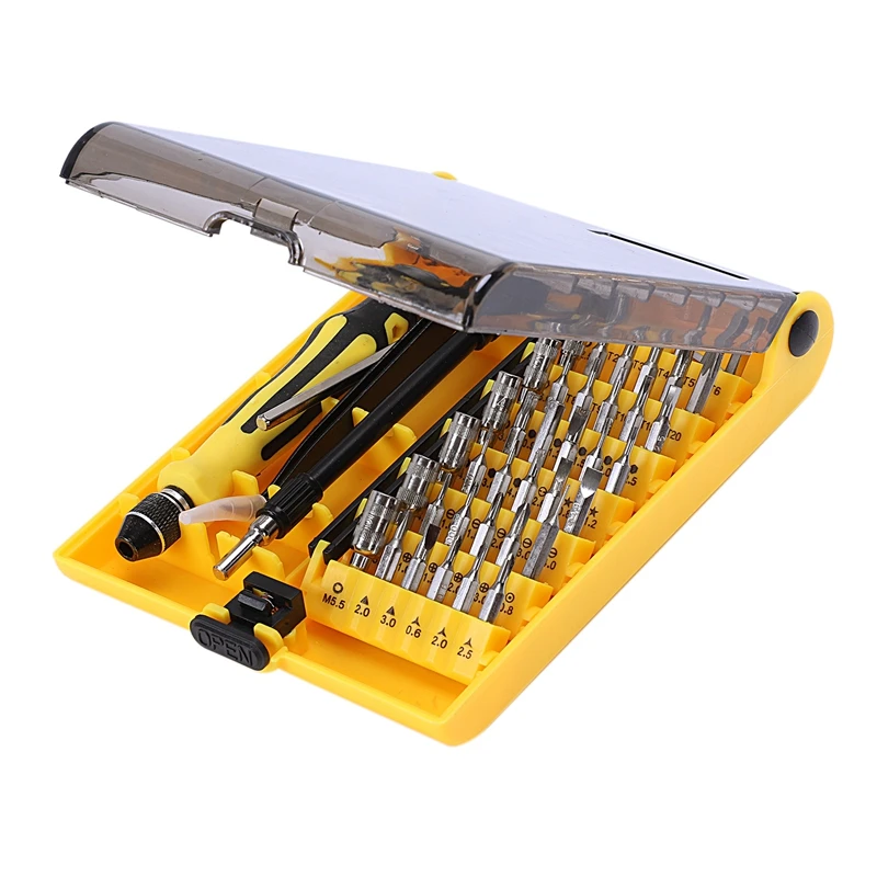Screwdriver Set 46 In 1 Design Patents Magnetic Precision Screw Driver Tools Quarter Ratcheting Screw Driver Bits Head Set Mul
Screwdriver Set 46 In 1 Design Patents Magnetic Precision Screw Driver Tools Quarter Ratcheting Screw Driver Bits Head Set Mul