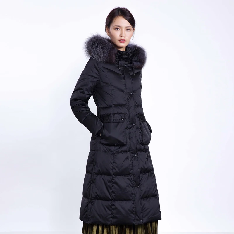 YNZZU Brand 2018 Winter Women's Down Jacket Elegant Extra Long with Large Real Fox Fur Collar Hooded Warm Duck Down Coats O634
YNZZU Brand 2018 Winter Women's Down Jacket Elegant Extra Long with Large Real Fox Fur Collar Hooded Warm Duck Down Coats O634