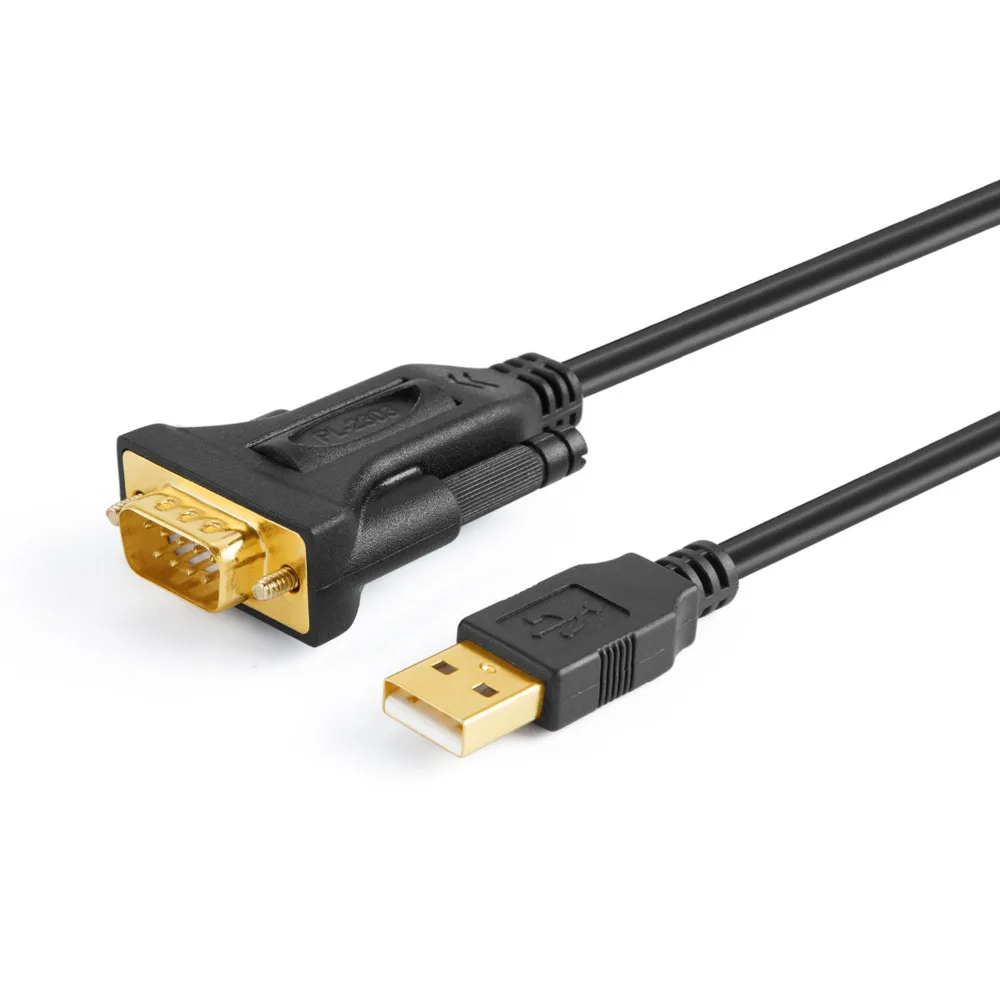 USB to RS232 Adapter with Prolific PL2303 Chipset, CableCreation Gold Plated USB 2.0 to RS232 Male DB9 Serial Converter Cable
USB to RS232 Adapter with Prolific PL2303 Chipset, CableCreation Gold Plated USB 2.0 to RS232 Male DB9 Serial Converter Cable
