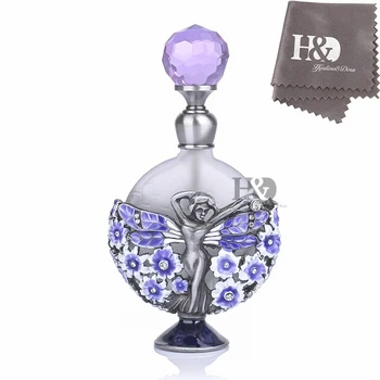 H&D Empty Perfume Bottles Fancy Angel and Flower Style Vintage Lavender Purple Glass Scent Bottle for Home Decor
H&D Empty Perfume Bottles Fancy Angel and Flower Style Vintage Lavender Purple Glass Scent Bottle for Home Decor