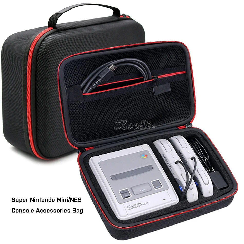 SNES MINI Case Bag for Super Nintendo SFC Classic Mini 3 Slots for Controllers Charger HDMI Cable Cover for Nintend Switch Case
SNES MINI Case Bag for Super Nintendo SFC Classic Mini 3 Slots for Controllers Charger HDMI Cable Cover for Nintend Switch Case