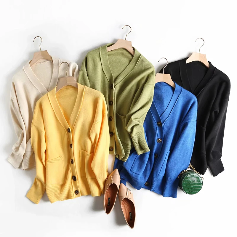 Women Fashion Green Autumn-Winter Warm Knitted Sweater 2019 Casual 5 Color Female Long Sleeve Single Breasted Cardigan Jumpers
Women Fashion Green Autumn-Winter Warm Knitted Sweater 2019 Casual 5 Color Female Long Sleeve Single Breasted Cardigan Jumpers