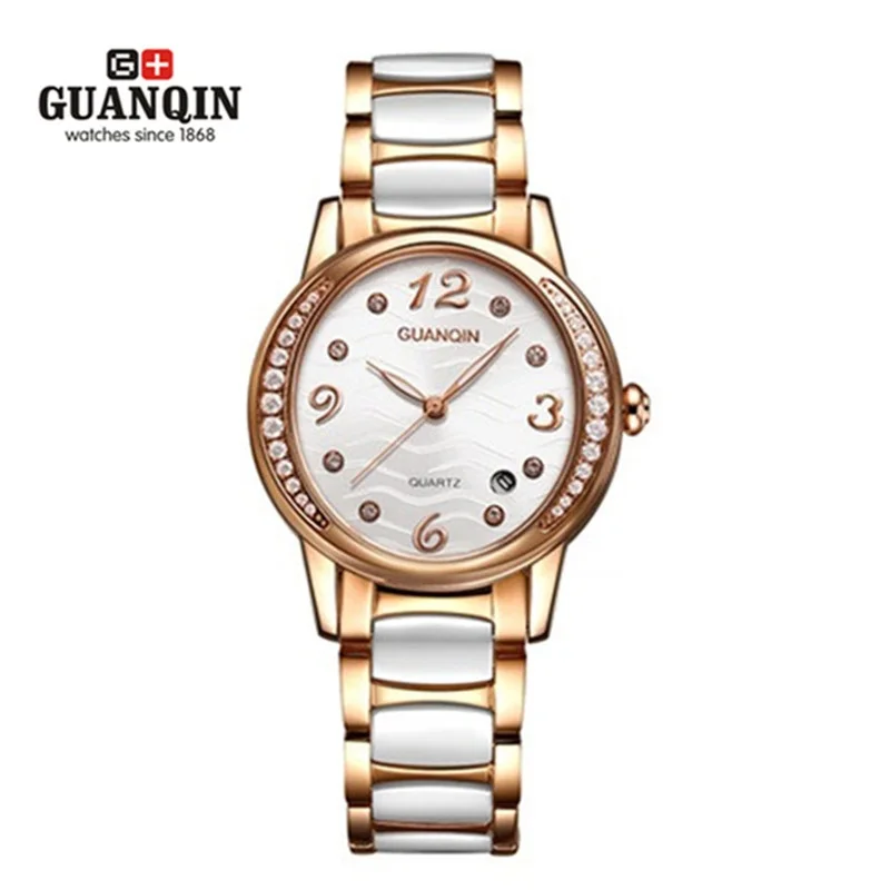 Luxury Brand Ceramic Ladies Watch GUANQIN Women Watch Diamond Luminous Quartz Watches Waterproof Steel Wristwatches Montre Femme
Luxury Brand Ceramic Ladies Watch GUANQIN Women Watch Diamond Luminous Quartz Watches Waterproof Steel Wristwatches Montre Femme