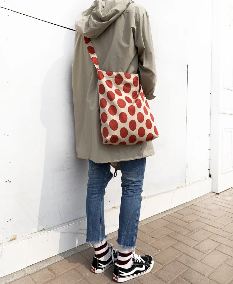 fashion girls handbags 2019 new arrival female casual shoulder bags Canvas Bag Literature Art dot crossbody Bags for women
fashion girls handbags 2019 new arrival female casual shoulder bags Canvas Bag Literature Art dot crossbody Bags for women