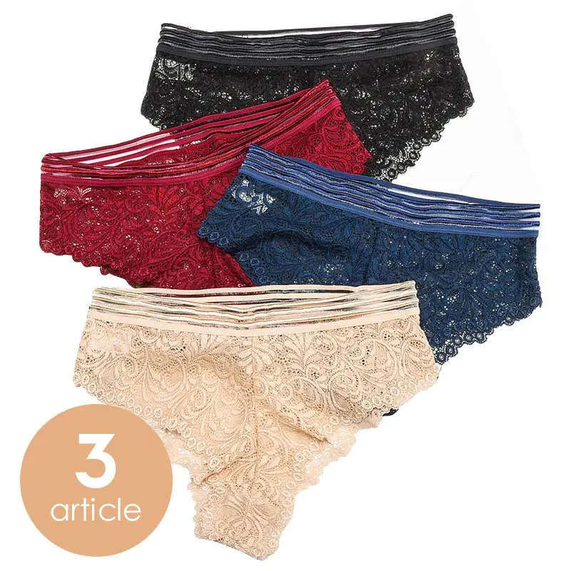 Women's Sexy Lace Panties Fashion Low waist Briefs High Quality Cotton crotch cozy Ladies Briefs
Women's Sexy Lace Panties Fashion Low waist Briefs High Quality Cotton crotch cozy Ladies Briefs
