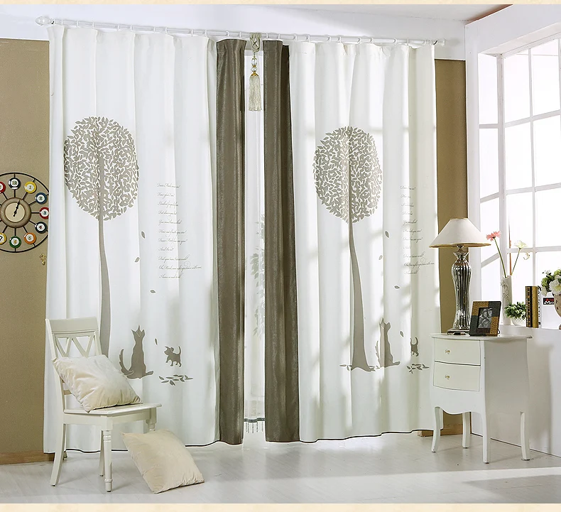 Korean fresh garden living room windows and French windows countryside semi-shade cloth finished custom-made curtains
Korean fresh garden living room windows and French windows countryside semi-shade cloth finished custom-made curtains